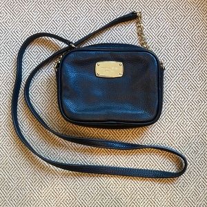 MICHAEL Michael Kors Black Mini Bag with Gold Accents